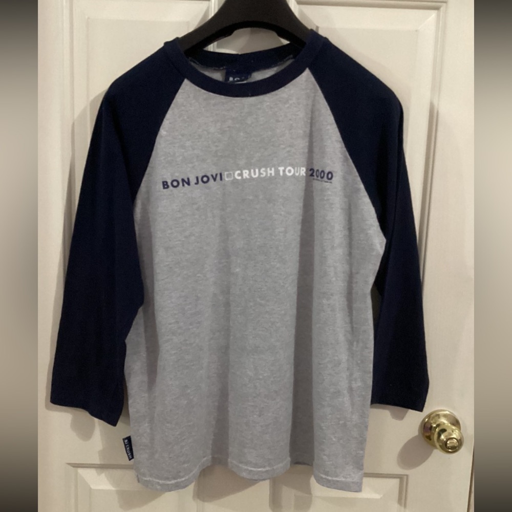 Vintage Jon Bon Jovi 2000 Crush Concert Tour 3/4 Sleeve XL Shirt - Picture 3 of 9